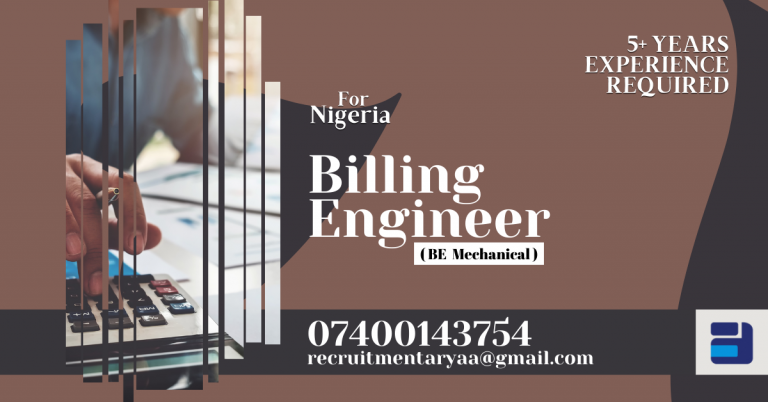 Billing Engineer, Nigeria