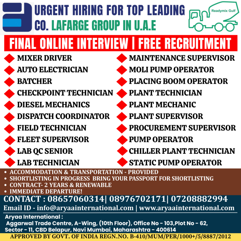Online Interview -[Shortlisting in Progess]